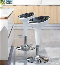 Bar chair European lifting stool Modern simple bar stool Mobile phone shop stool Bar chair Household high bar chair chair shop study stool art classroom bar household furniture white black brown color