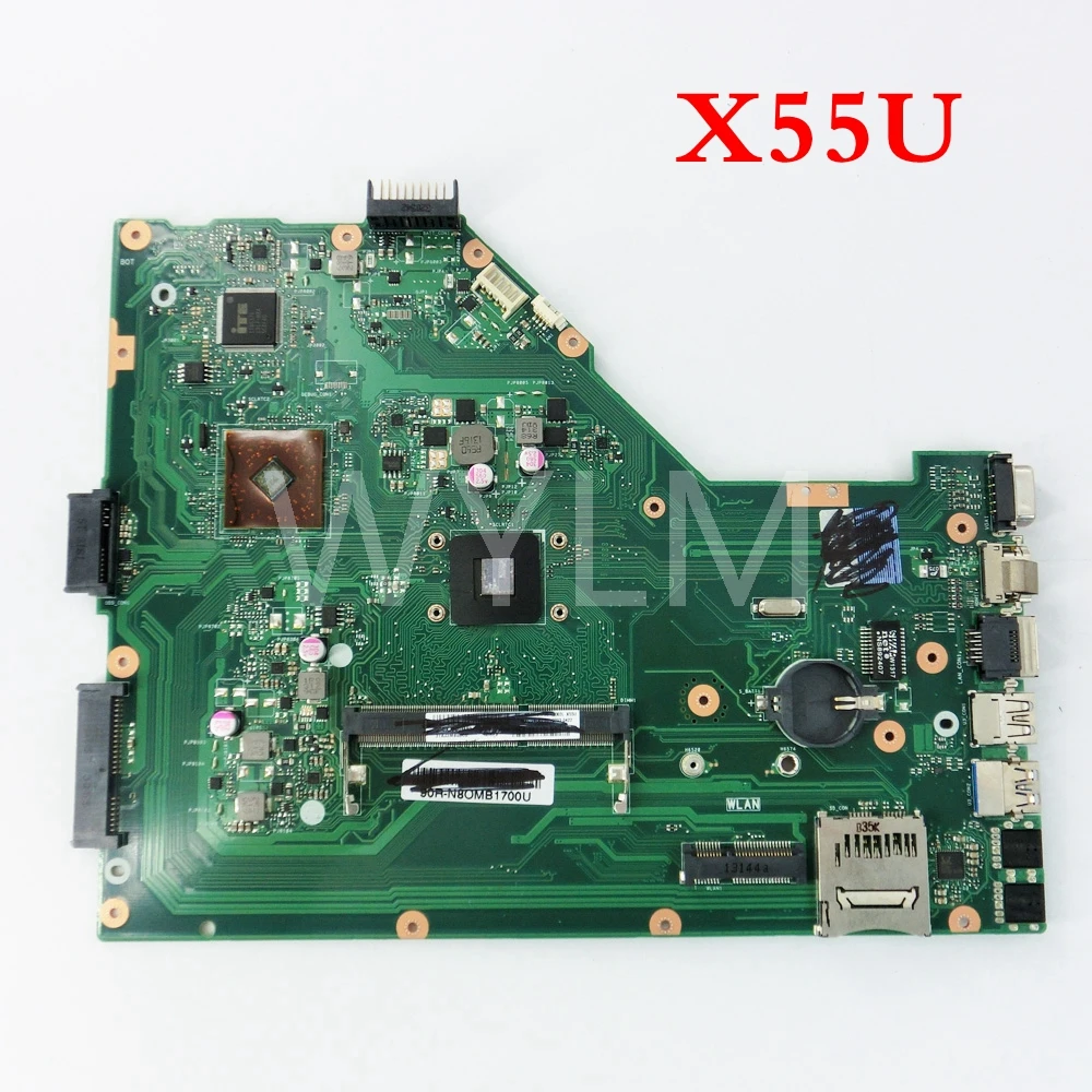 

X55U motherboard REV1.4 For ASUS X55U Laptop mainboard MAIN BOARD 60-N80MB1401-(D04) 100% Tested Working