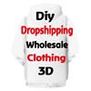 OGKB DIY Custom Your Own Design Printed 3d Zip Hooodies Personalized Customized Zipper Sweatshirts Male Cap Cardigan Tracksuits ► Photo 2/6