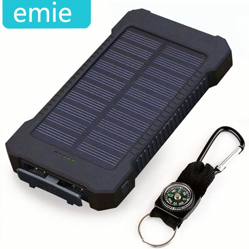Солнечный банк питания водонепроницаемый 30000 mAh Солнечное зарядное устройство 2
