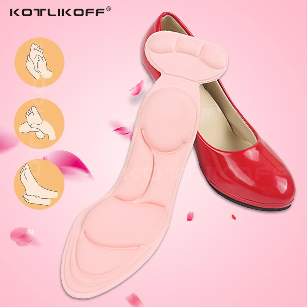 

WINRUOCEN 5D Massage Sponge Insole Pad Inserts Heel Post Back Breathable Arch Support Anti-slip for High Heel Shoe New insole
