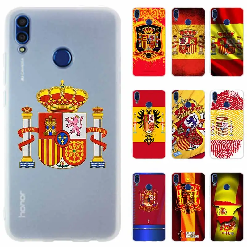 Чехол для телефона с испанским флагом Honor 20i 10i силиконовый чехол Huawei 10 9 lite 8a 8X x10 9a
