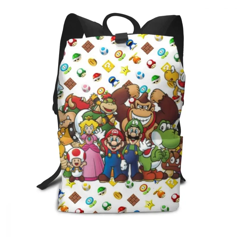 Рюкзак Марио пятнистый Yoshi рюкзаки Модный узор сумка для подростков мульти карман высокого качества уличные мужские-женские сумки