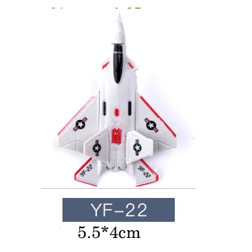 1 шт 4D пластик Собранный аэроплан головоломка сборка военный истребитель игрушки для детей - Цвет: YF-22