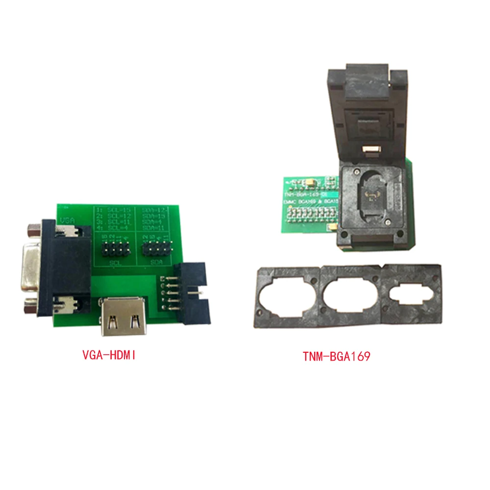 

eMMC Nand Flash TNM-BGA169-01+VGA/HDMI to ISP adapter for TNM5000 TV/LCD Flash Program,TNM5000 support all emmc by auto detect