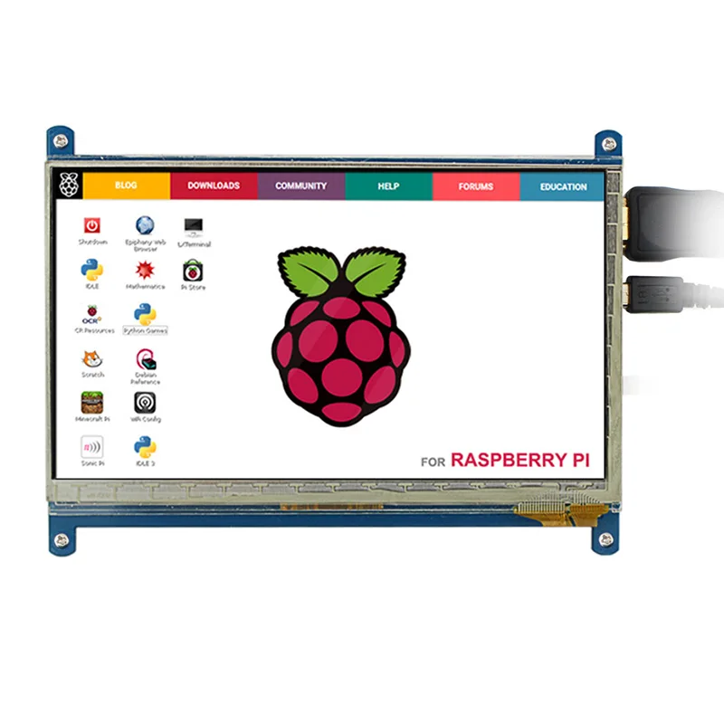 Elecrow 7 inch Raspberry Pi 3 Touch Screen HDMI Interface 1024*600 LCD ...