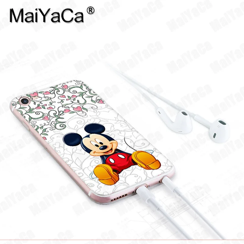 MaiYaCa для iphone 7 6 X чехол с рисунком Микки и Минни Маус Прозрачный чехол для телефона для iphone 8 7 6 6S Plus X 5 5S XS XR XSMAX - Цвет: 5