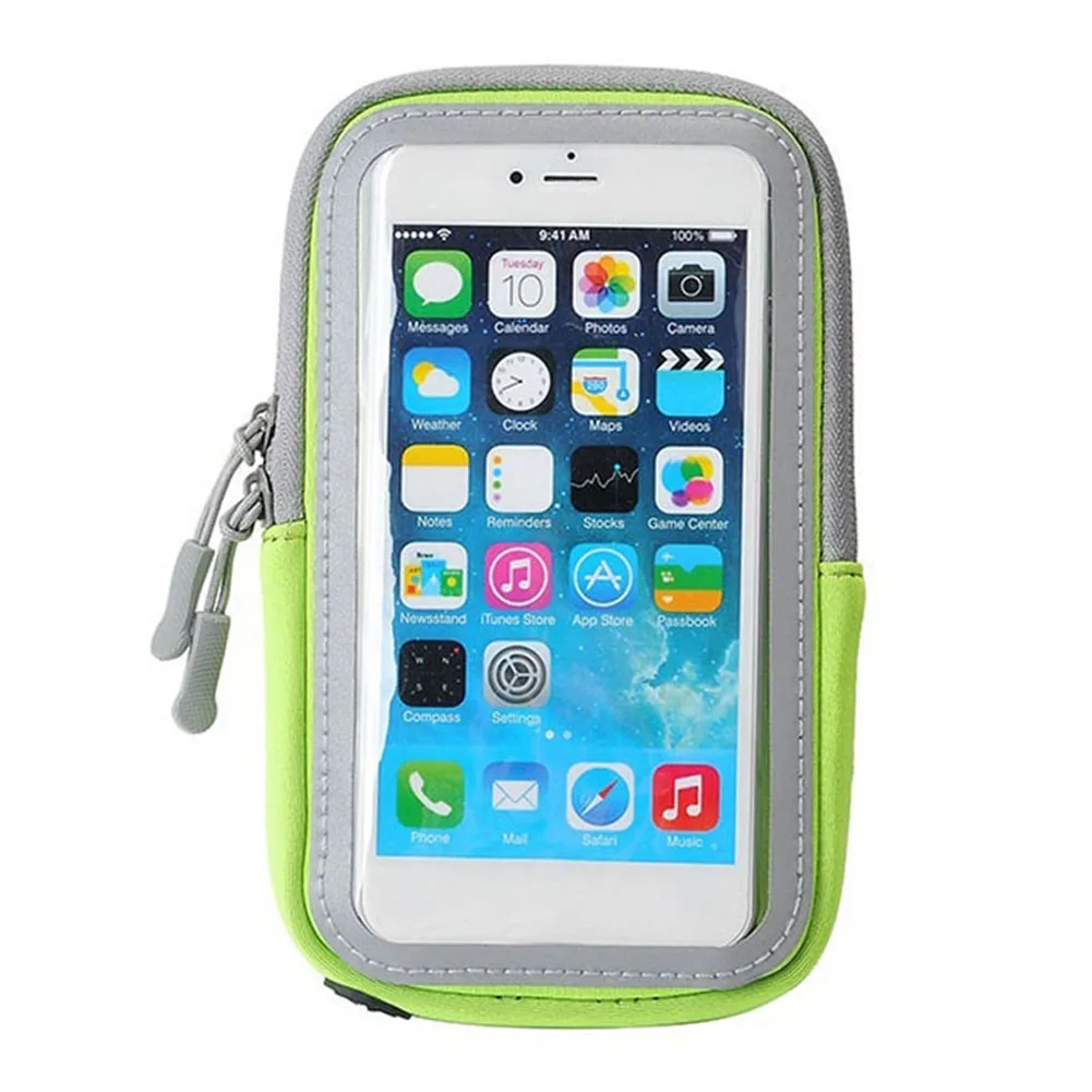 Спортивная сумка на руку, сумка на руку, посылка чехол, держатель, для бега, велоспорта, спорта, водонепроницаемый, для мобильного телефона BB55 - Цвет: green L
