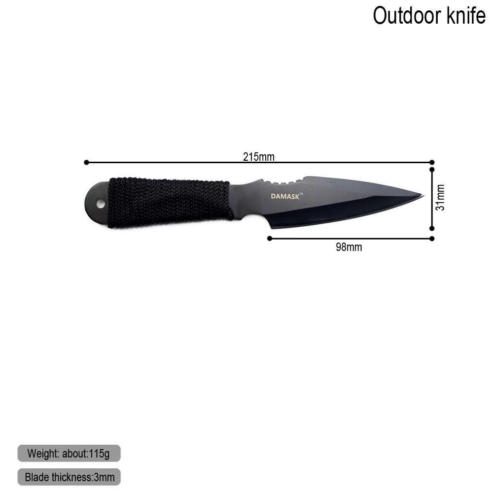 Damask Brand Stainless Steel Hunting Knives Excellent Quality Fixed Blade Knife Creative Gift New Camping Tools 1 Piece Hot Sale Damask Brand Stainless Steel Hunting Knives Excellent Quality Fixed Blade Knife Creative Gift New Camping Tools 1 Piece Hot Sale