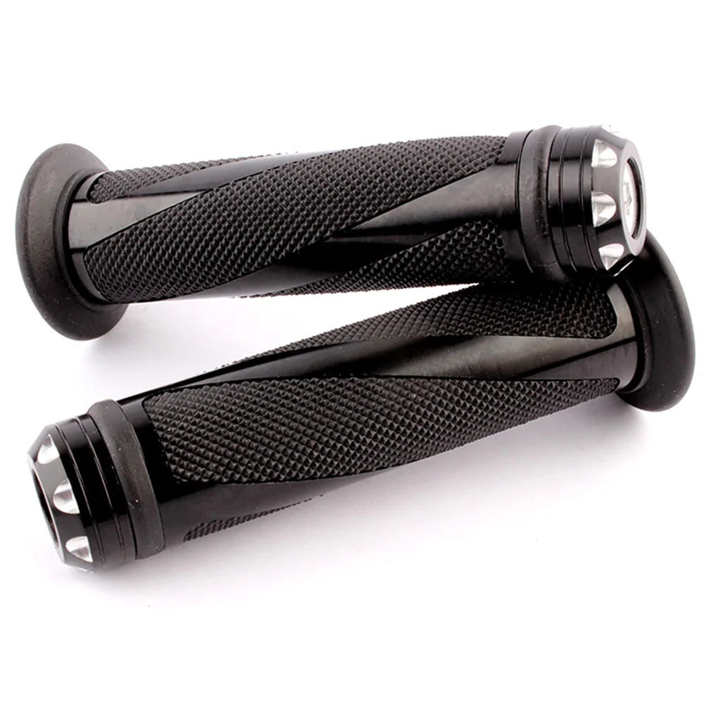 

1 Pair Black Motorcycle Grips 7/8" Handblebar Rubber GEL Hand Grips Handle Bar Grips For Honda CBR CRF