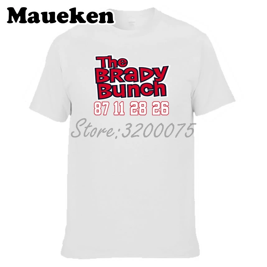 Мужская футболка Tom Brady 12 New England Bunch Julian Edelman 11 James White 28 Sony Michel 26 W19010202|Футболки| |