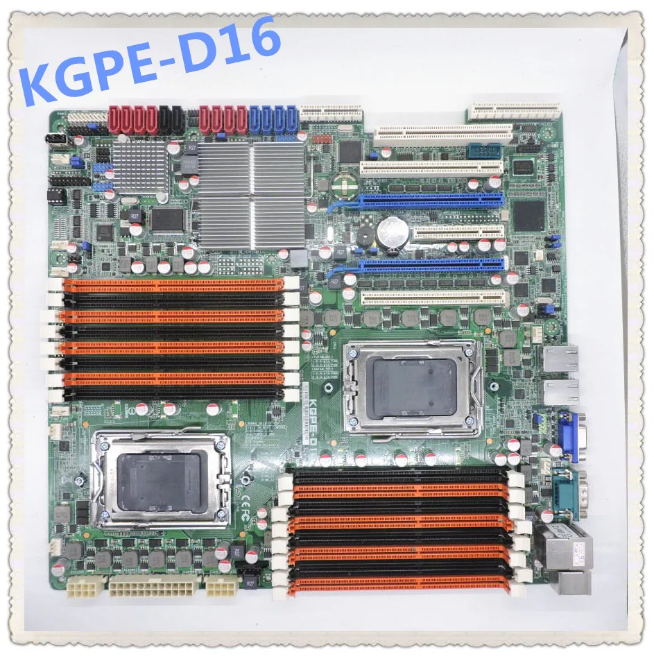 KGPE-D16 AMD G34 Интерфейс Dual Snapdragon Серверная материнская плата Поддержка Dual graphics Crossfire