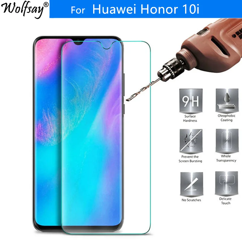 

2PCS Tempered Glass Huawei Honor 10i Screen Protector HD 9H Toughened Glass Protector For Huawei Honor 10i Phone Film Honor 10i