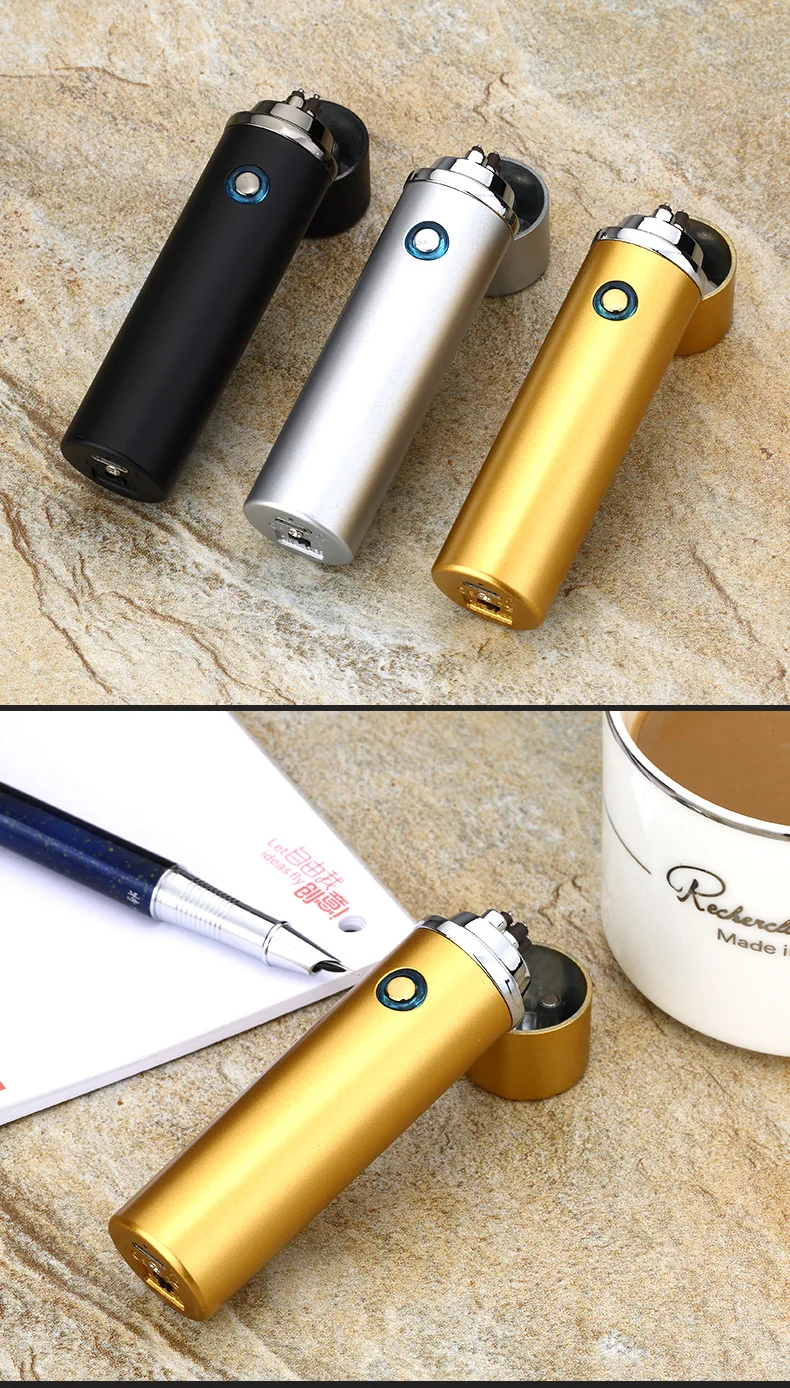 Тройная дуга инновационный беспламенный плазменный 4 дуговой луч Lighter-Rechargeable-Pipes-Bowls-Cigars-Camping-Windproof-Waterproof-360