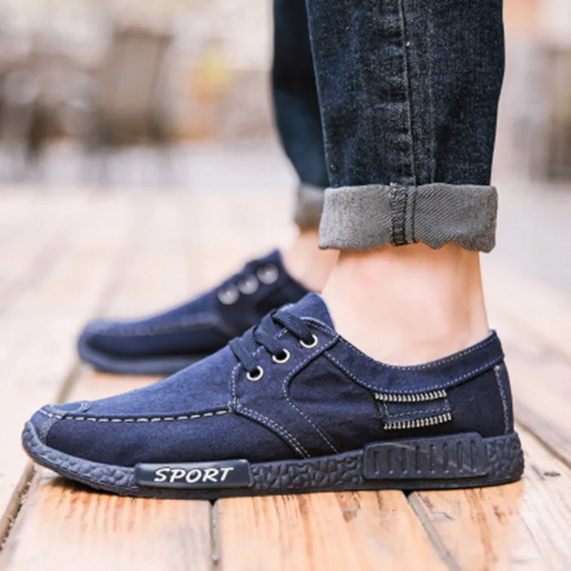 

Mens shoes casual 2018 comfortable sneaker Canvas Outdoor walking shoes loafers Single shoes chaussure homme summer
