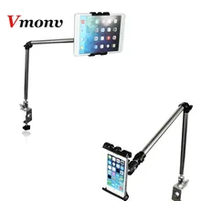 Vmonv многофункциональная 360 градусов Гибкая Масштабируемая Подставка для планшета для 4 до 10 дюймов телефона Iphone планшета Ipad лежак кровать кронштейн
