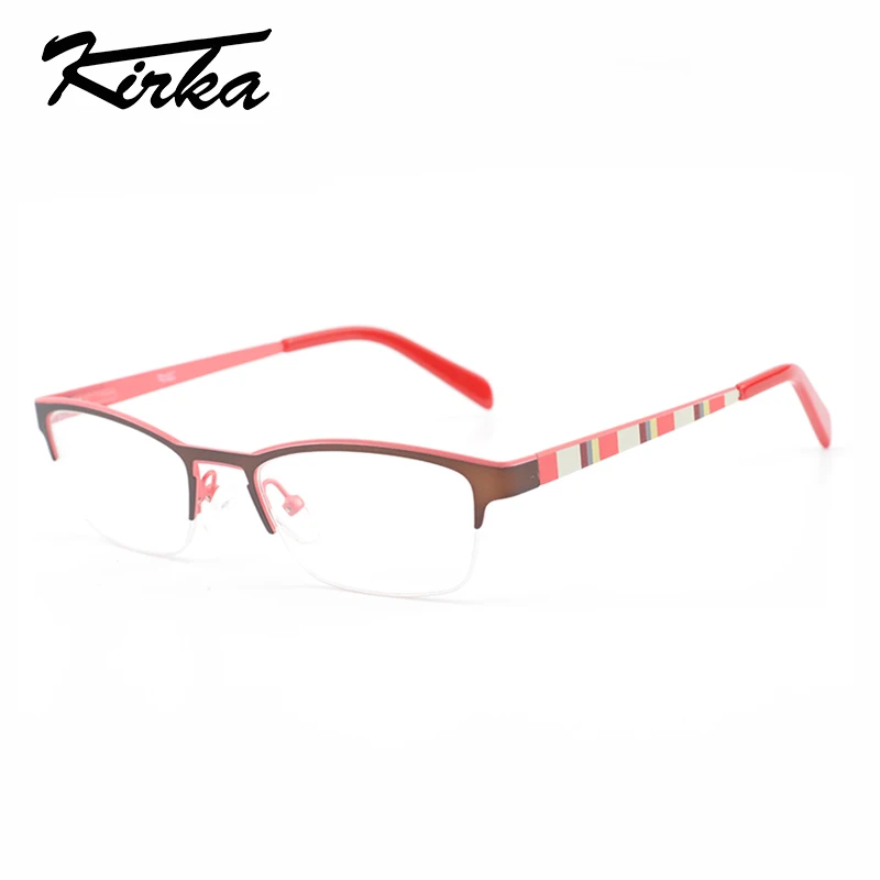 

Kirka Kids Optical Glasses Frames Boy Girl Myopia Prescription Eyewear Child Spectacle Frame Student Half Rim Eyeglasses Metal