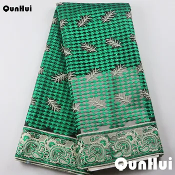 

Hot selling Nigeria green Light purple african Sequins swiss voile lace high quality best cotton France lace fabric for wedding