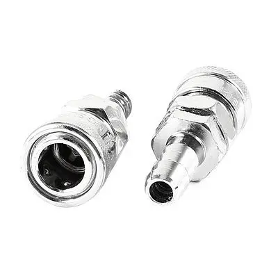 

2 Pcs SH-30 Pneumatic 11mm Pipe Fitting Metal Air Tube Quick Coupling