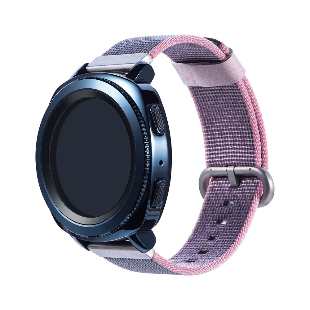 Ремешок для часов нейлоновый ремешок с плетением 22 мм Samsung Galaxy watch 46 мм/gear S3/ Gear2 montre