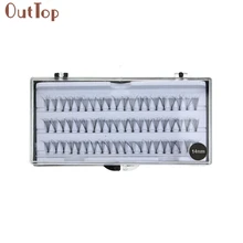 Прямая поставка 60 шт 8/10/12/14 мм Индивидуальные Накладные ресницы притягательных глаз наращивание ресниц макияж 170613