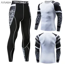 2018 New Winter Thermal Underwear Sets Men Quick Dry Anti-microbial Stretch Men's Thermo Underwear Male Long Johns MMA Fitness 
