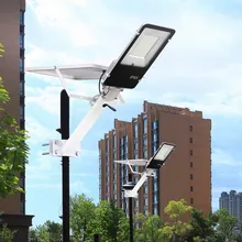 4 шт. 20 Вт 40 Вт 70 Вт 100 Вт 200 Вт светодиодный уличный светильник на солнечной энергии с пультом дистанционного управления, водонепроницаемый светильник для сада, уличный светильник