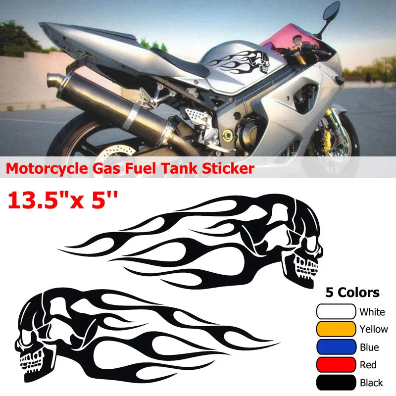 CAR MOTORCYCLE DECORATION DECALS STICKERS BLACK FLAME EAGLE X 2 PIECES