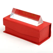 20X3X3X3 см мини-призмы K9 кристалл Оптическое стекло тройной треугольной призмы рефрактор Физика Эксперимент Обучающие инструменты