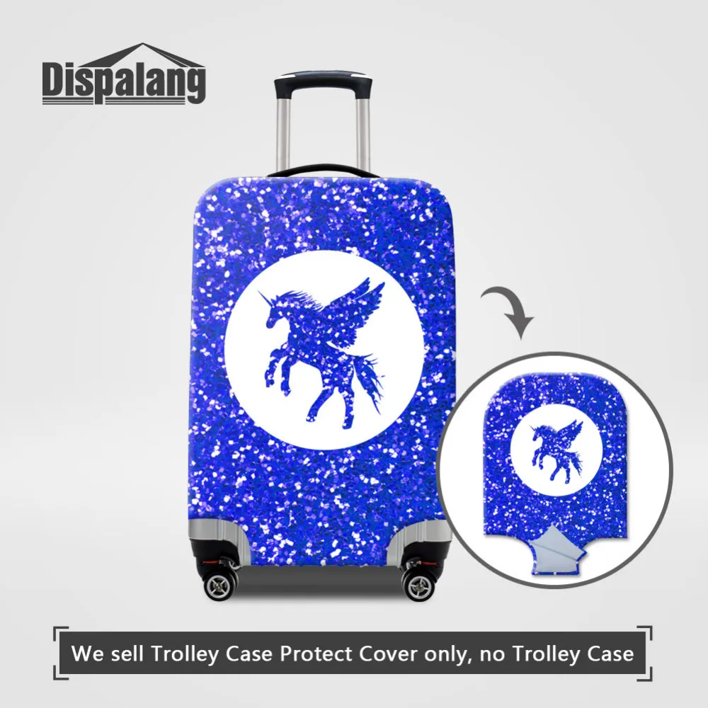 Dispalang Women Travel Suitcase Protective Covers Unicorn Elastic Luggage Rain Cover S/m/l/xl