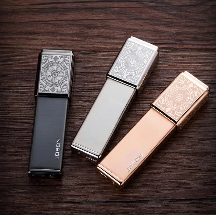 Jobon creative USB charging lighter, ultra thin windbreak electronic