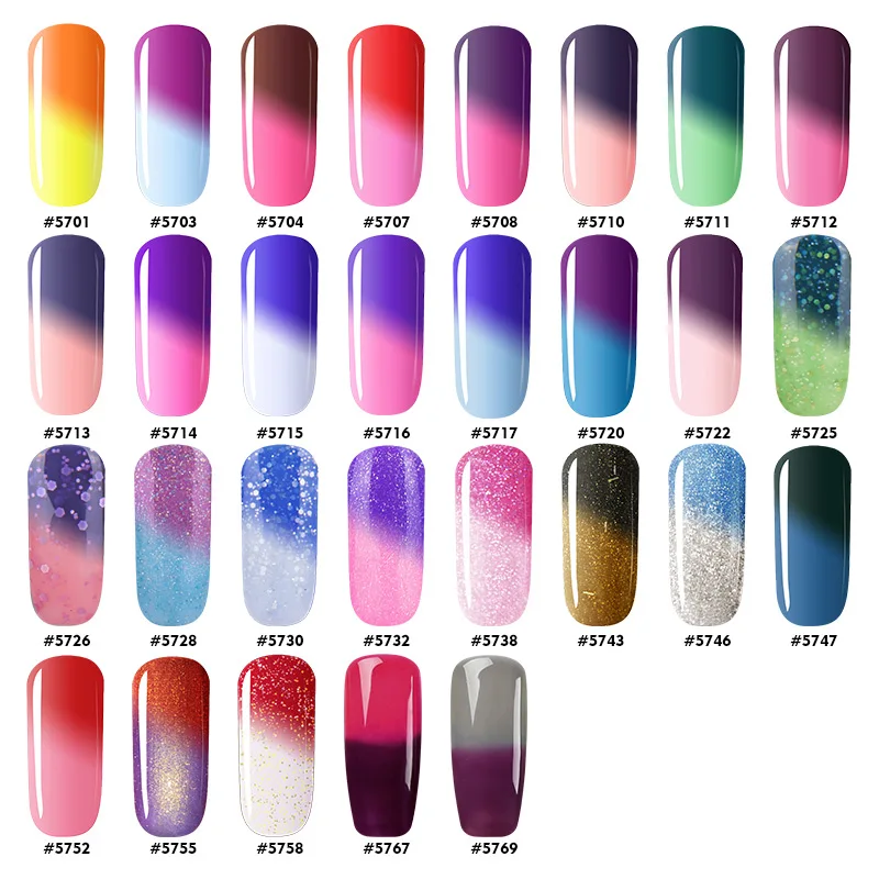 Saviland 15ml Chameleon Colors UV Gel Lacquer Temperature Change Color Gel Varnish Thermo Semi Permanent Lucky Gel Nail Polish