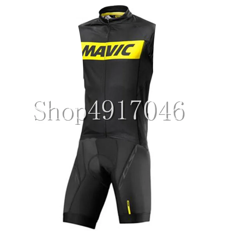 

Mavic 2019 New Triathlon Men Cycling Jerseys Sleeveless Bicycle Skinsuit Jumpsuit Breathable Design