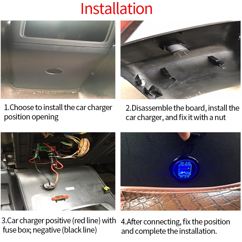 12V автомобильный разъем авто USB Зарядное устройство с двумя портами 3.1A