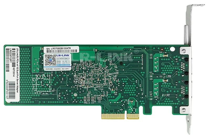 LR-LINK 9712PT двухпортовый гигабитный Ethernet RJ45 адаптер 10/100/1000Mb PCI-Express Lan сетевая карта сервер Broadcom BCM5709 NIC