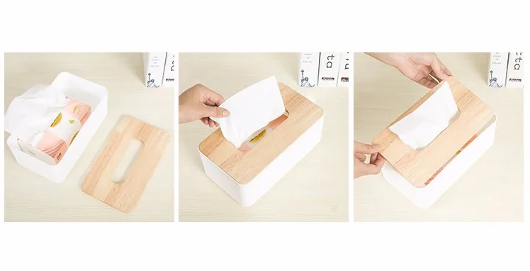Современный минималистичный тканевый ящик с деревянной крышкой для домашнего офиса декоративная ткань чехол в японском стиле бумажная стойка держатель для салфеток