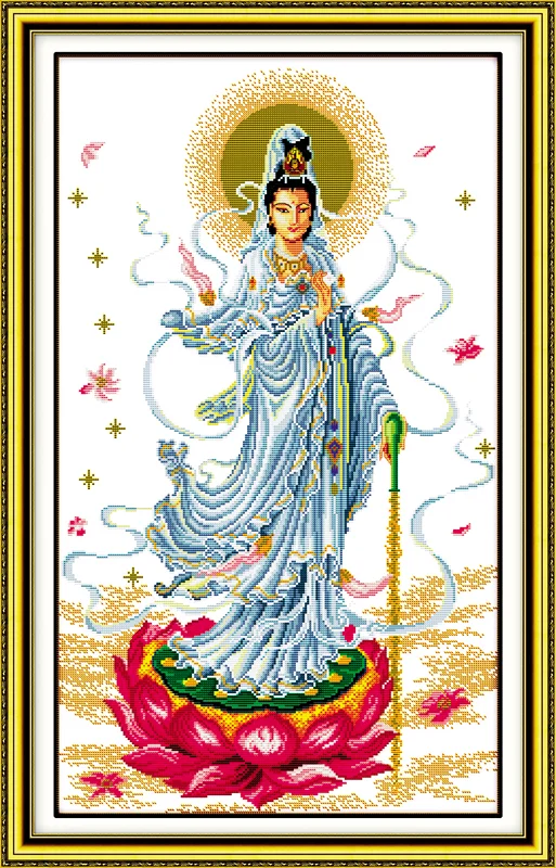 Набор для вышивки крестиком Kwan yin 18/14/11 шт.|Упаковка| |