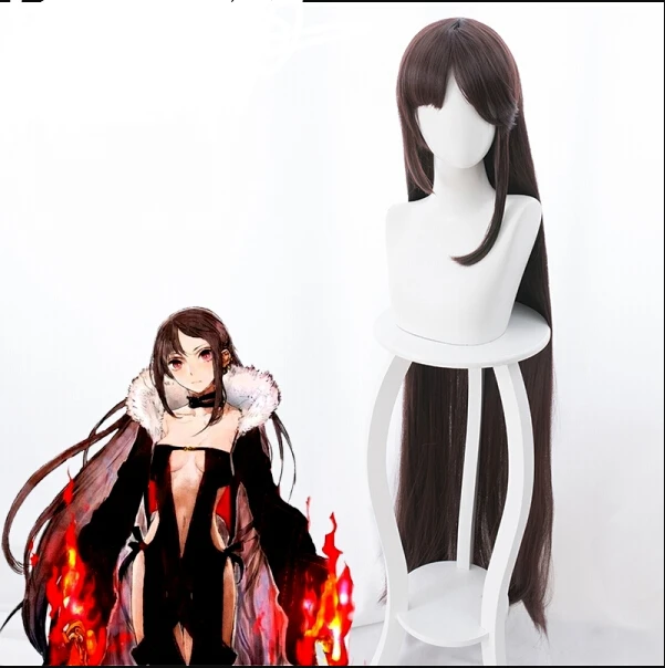 Fate Grand Order парик для косплея Yu Mei Ren + шапочка волос термостойкие синтетические