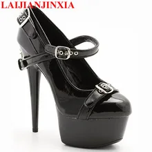 LAIJIANJINXIA/женские пикантные туфли на очень высоком каблуке 15 см; туфли-лодочки; тонкие туфли; пикантные вечерние туфли на каблуке