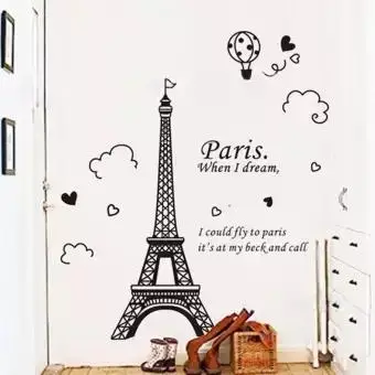 

Romantic Tower Bedroom Decoration Wall Sticker Wall Poster Wallpaper