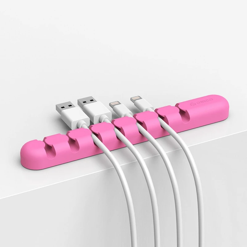 

1/5/7 Slots Wire Organizer Colorful Desktop Clips Cord Management For iPhone Charging Data Line Cable Winder Manager Organiser
