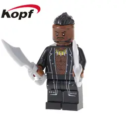 20 шт. строительные блоки Super Heroes Эрик Killmonger цифры M'baku Улисс Klaw Тор куклы Модель Кирпичи Детский подарок игрушки XH 860