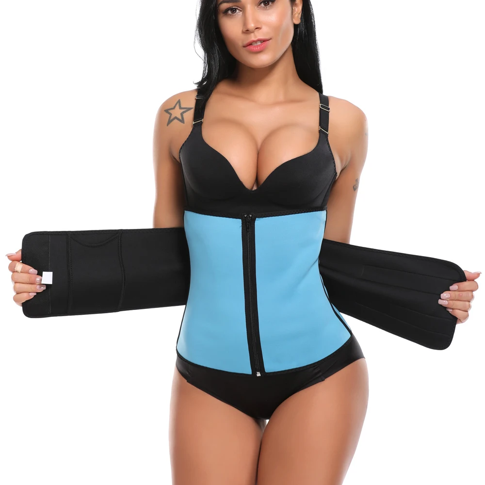 Body Shaper Slimming Wrap Belt Waist Trainer Cincher Corset Fitness Sweat Belt Girdle Shapewear Plus Size Women Mens Fajas Sauna