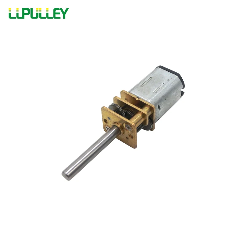 

LUPULLEY GA12 N20 DC Motor with Long Shaft 20mm DC3V 15/50/250RPM 6V 30/100/300RPM 12V 60/200/1000RPM Metal Gearbox Wheel