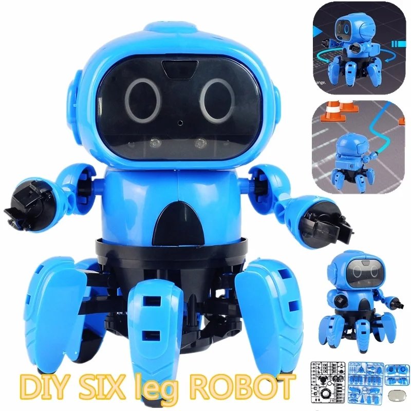 Новый дизайн DIY Интеллектуальный индукционный RC робот со следующим датчиком
