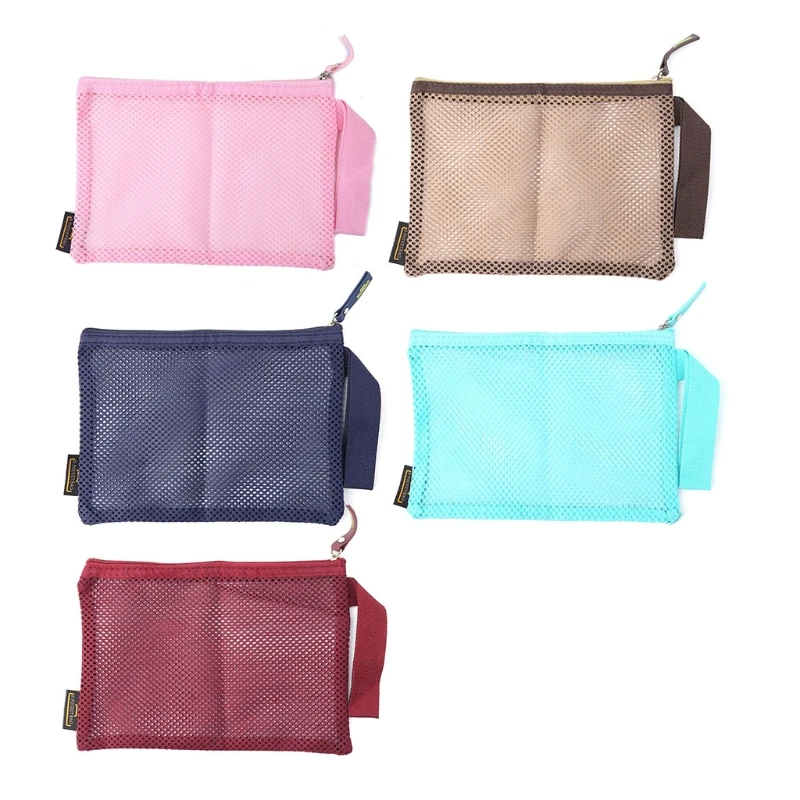 

Portable Women Nylon Mesh Makeup Case Cosmetic Bag Pouch Toiletry Organizer Bag