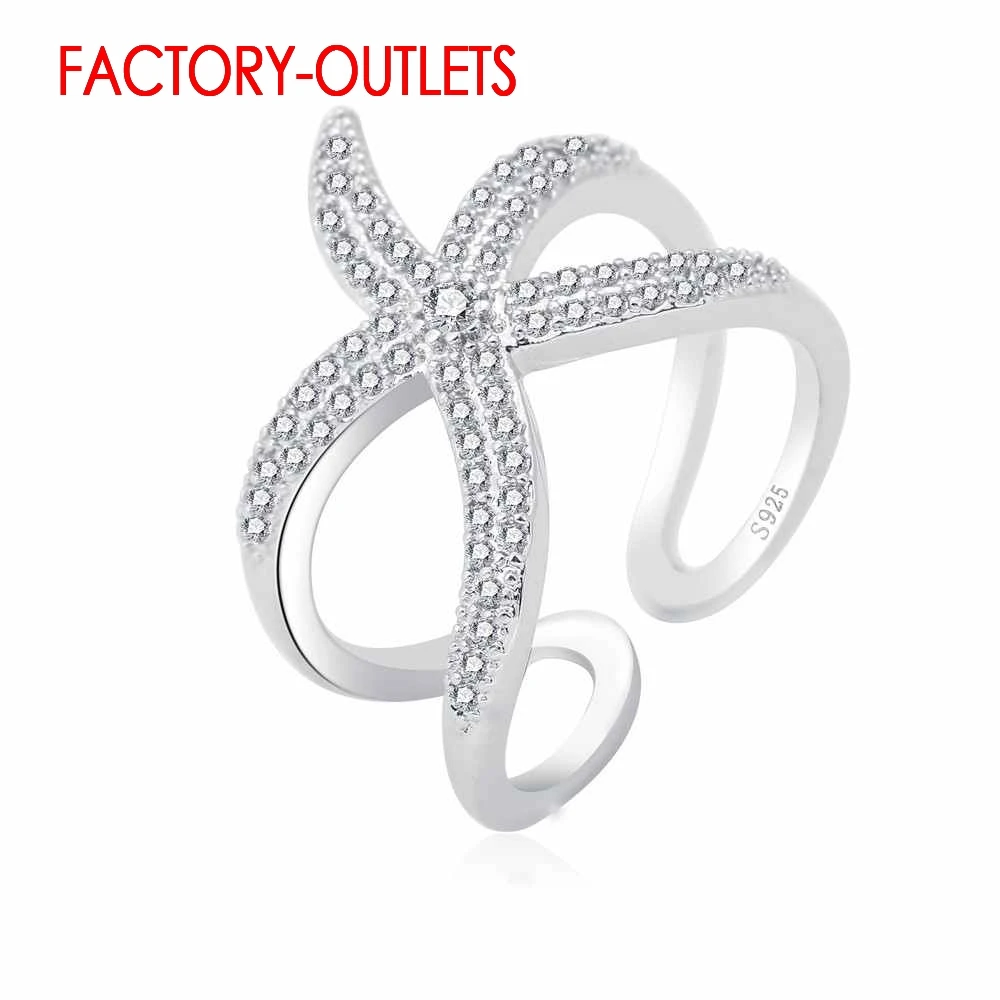 

925 Sterling Silver Ring Fashion Jewelry Animal Design Cubic Zirconia Pave Setting Women Girls Party Engagement Wholesale