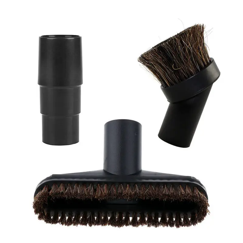 Ассорти пылесос насадка для зубных щеток насадка с конским волосом, Запчасти для авто с 32/35 мм Adapater - Цвет: Black