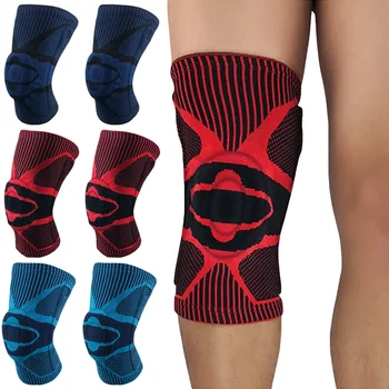 

Elastic Sports Knee Pads Support Brace Fitness Silicone Spring Knee Protection LFSPR0089
