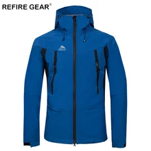 ReFire gear осень зима кемпинг мягкая оболочка флисовая Мужская куртка, ветронепроницаемая водонепроницаемая куртка для пеших прогулок мужская уличная спортивная куртка пальто
